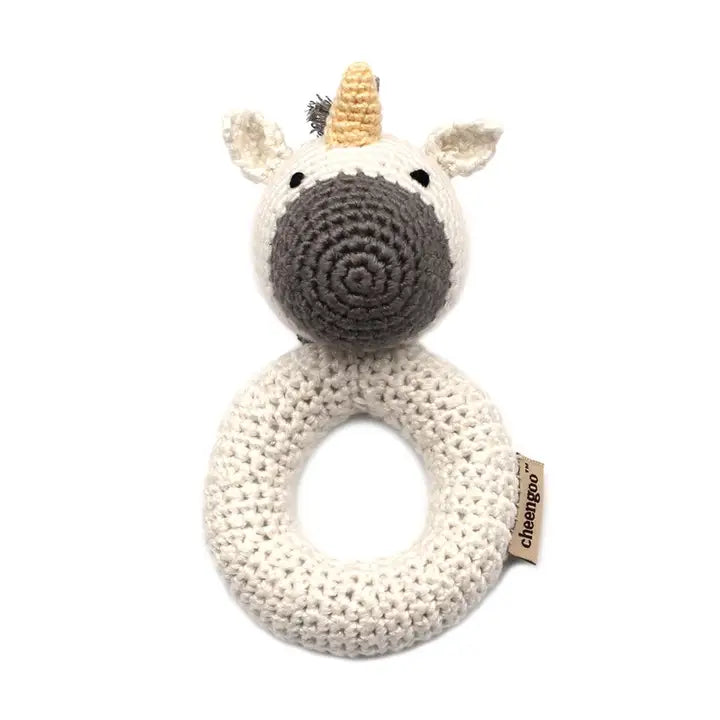 Hand Crocheted Ring Rattle Collection