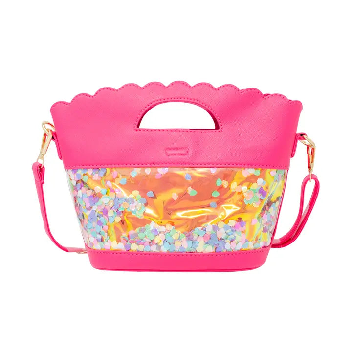 Mermaid Confetti Seashell Tote Bag