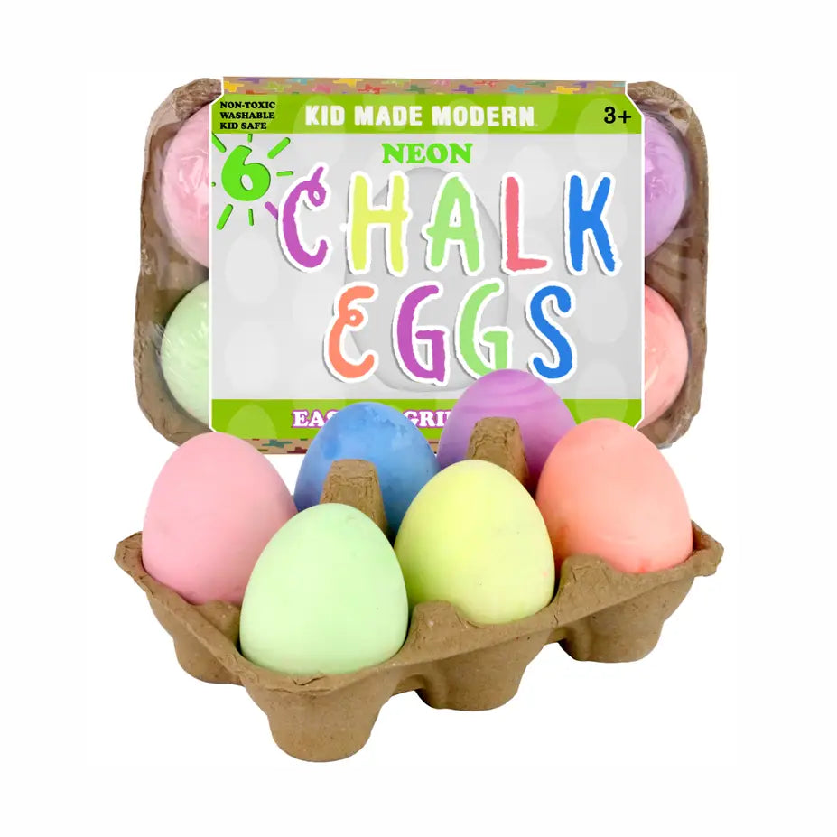 Neon Chalk Eggs