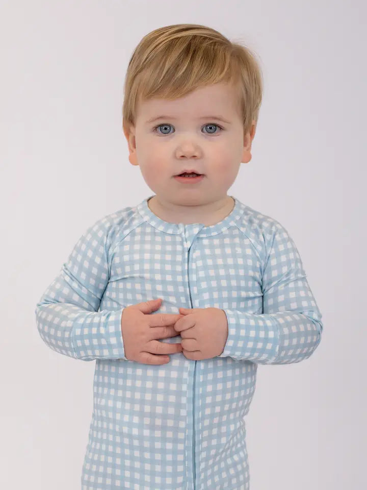 Blue Gingham Sleepers