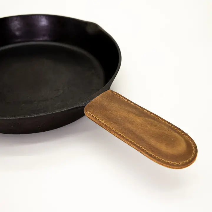 Leather Cast Iron Skillet Sleeve