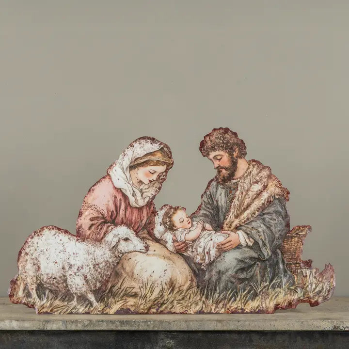 Large Nativity Metal Board