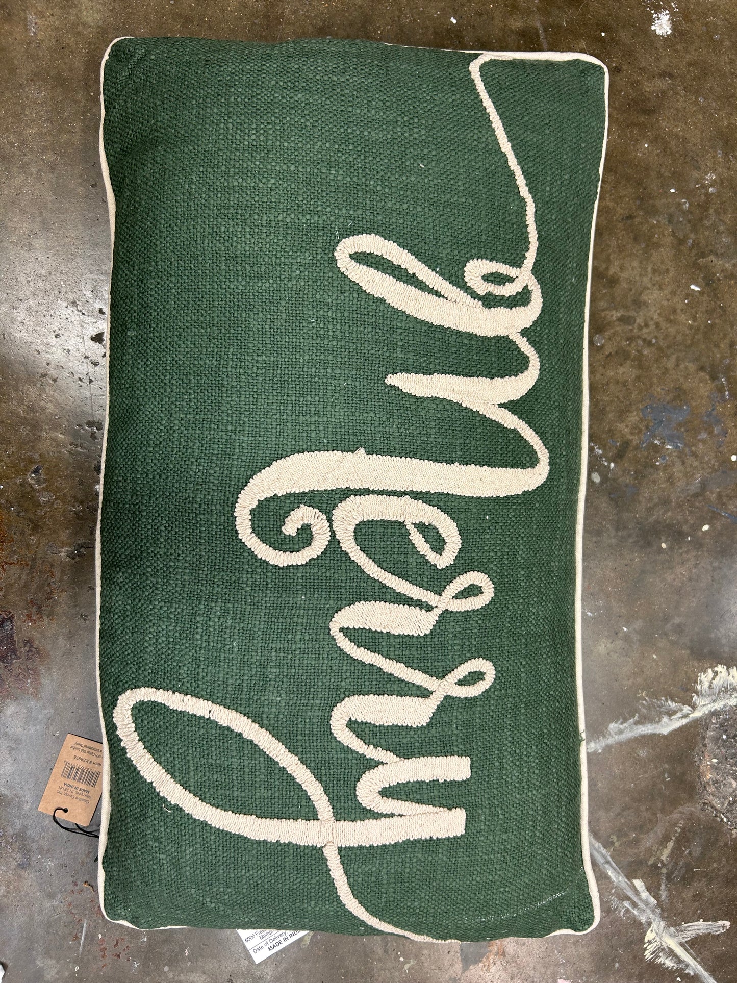 Green Merry Pillow