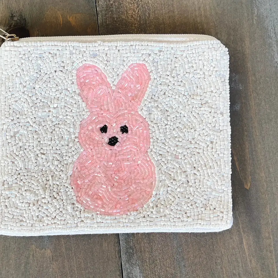 Seed Beaded Coin Purse