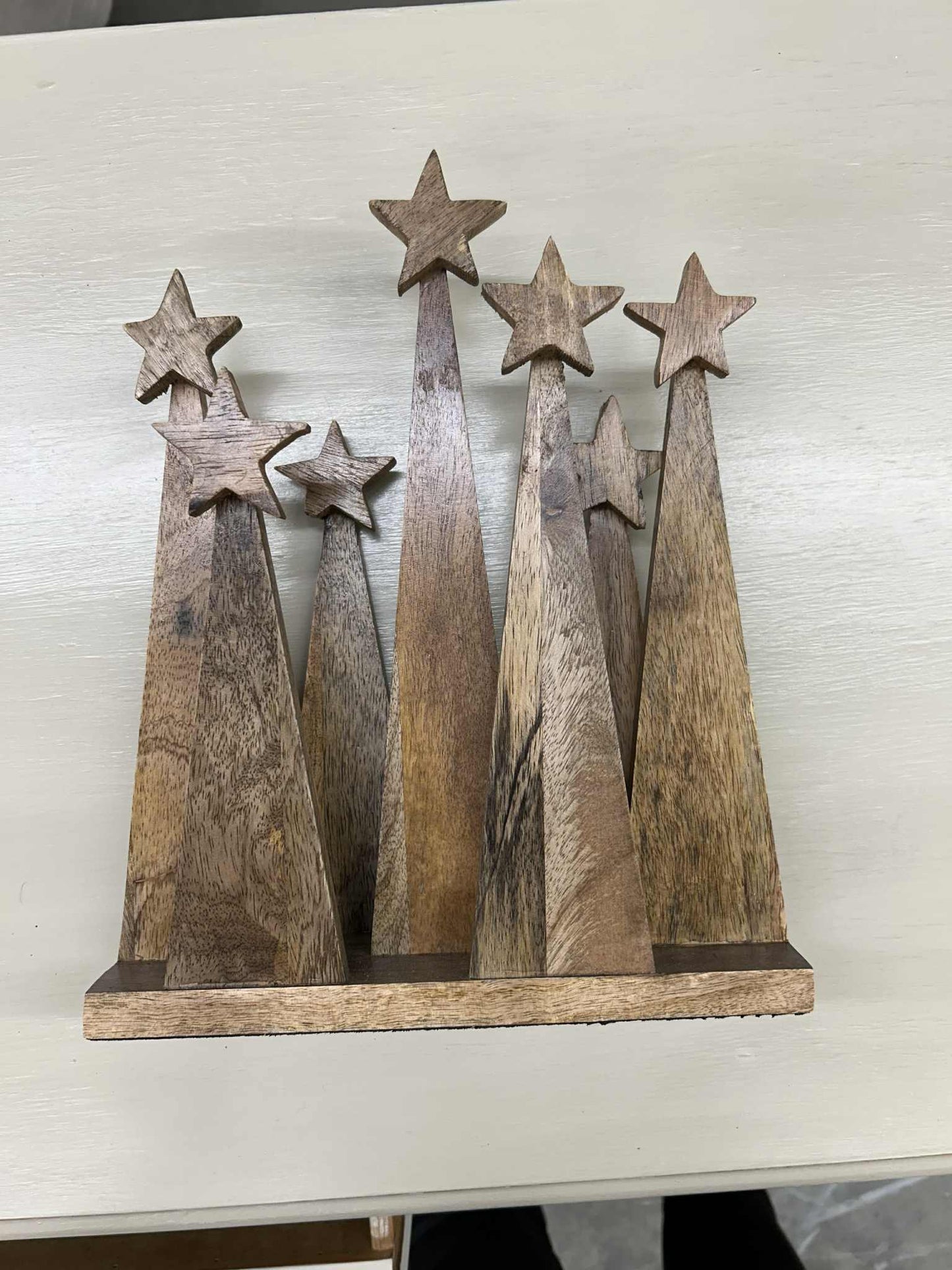 Wooden Trees on a Base