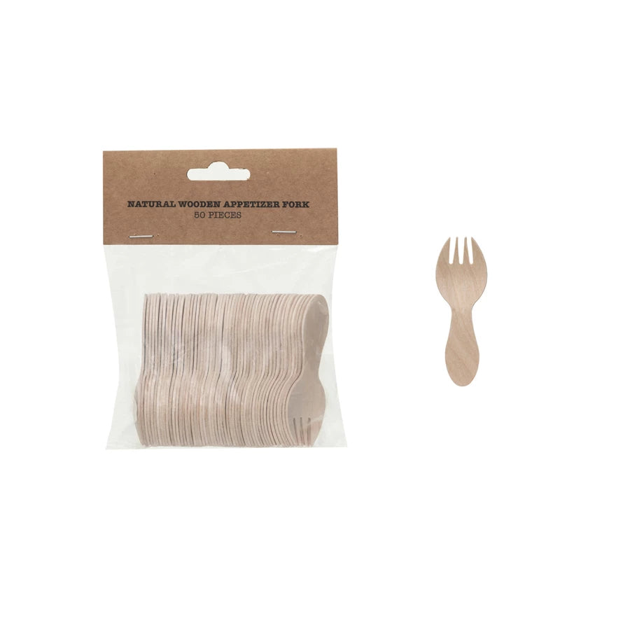 Wood Appetizer Forks