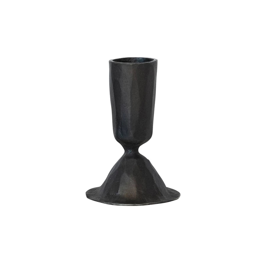 3-1/4" High Black Taper Cast Iron