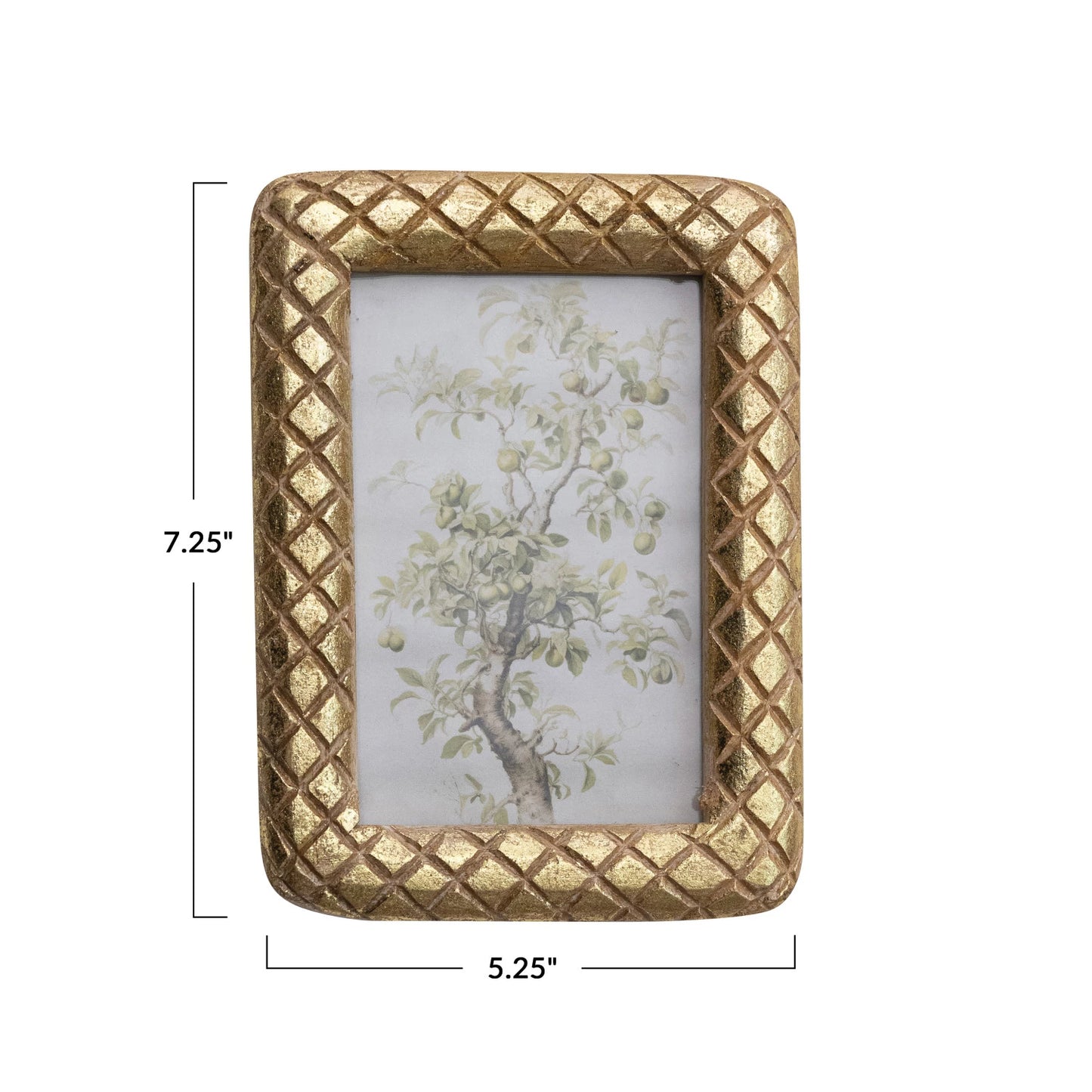 Gold Diamond Pattern Frame 4x6