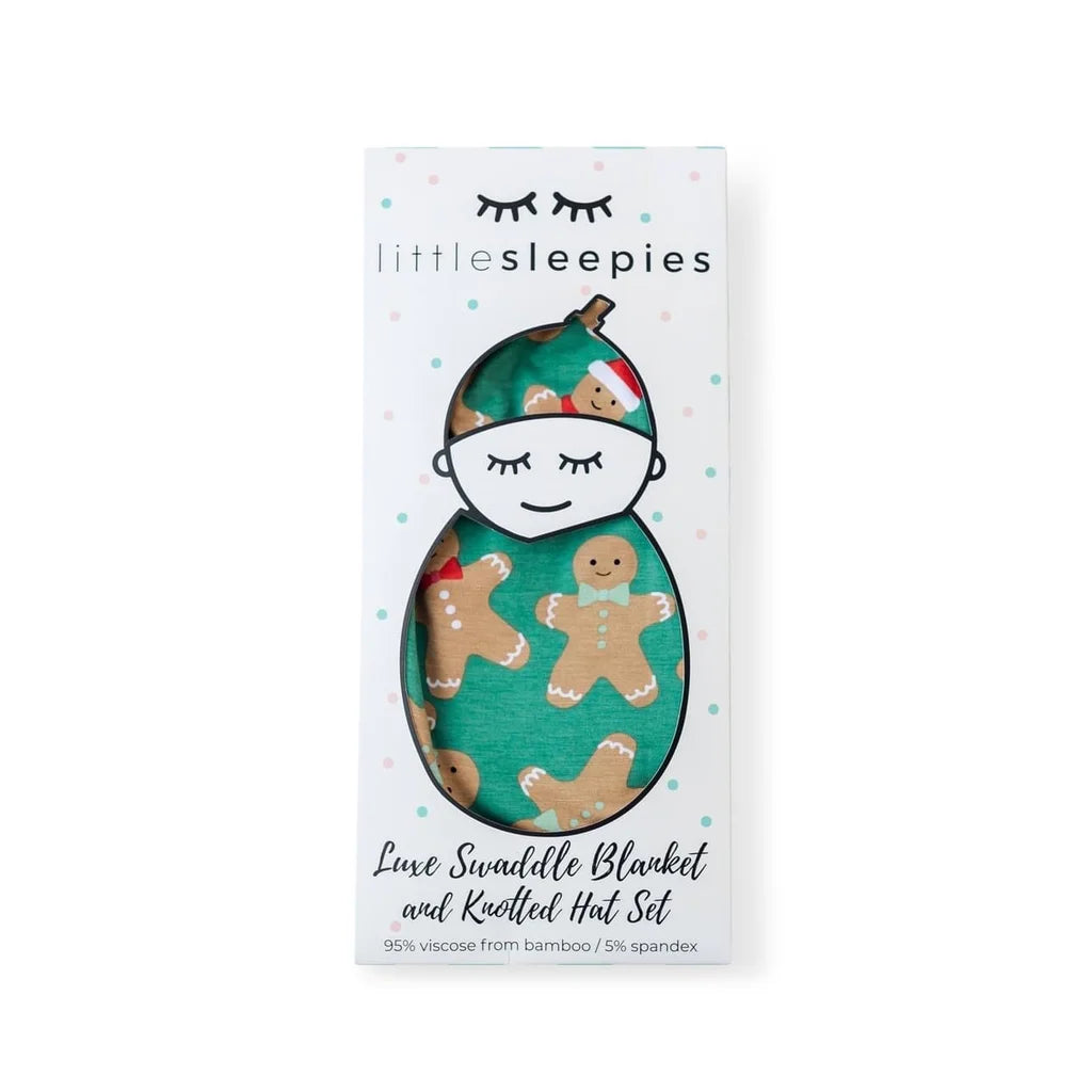 Gingerbread Little Sleepies Swaddle