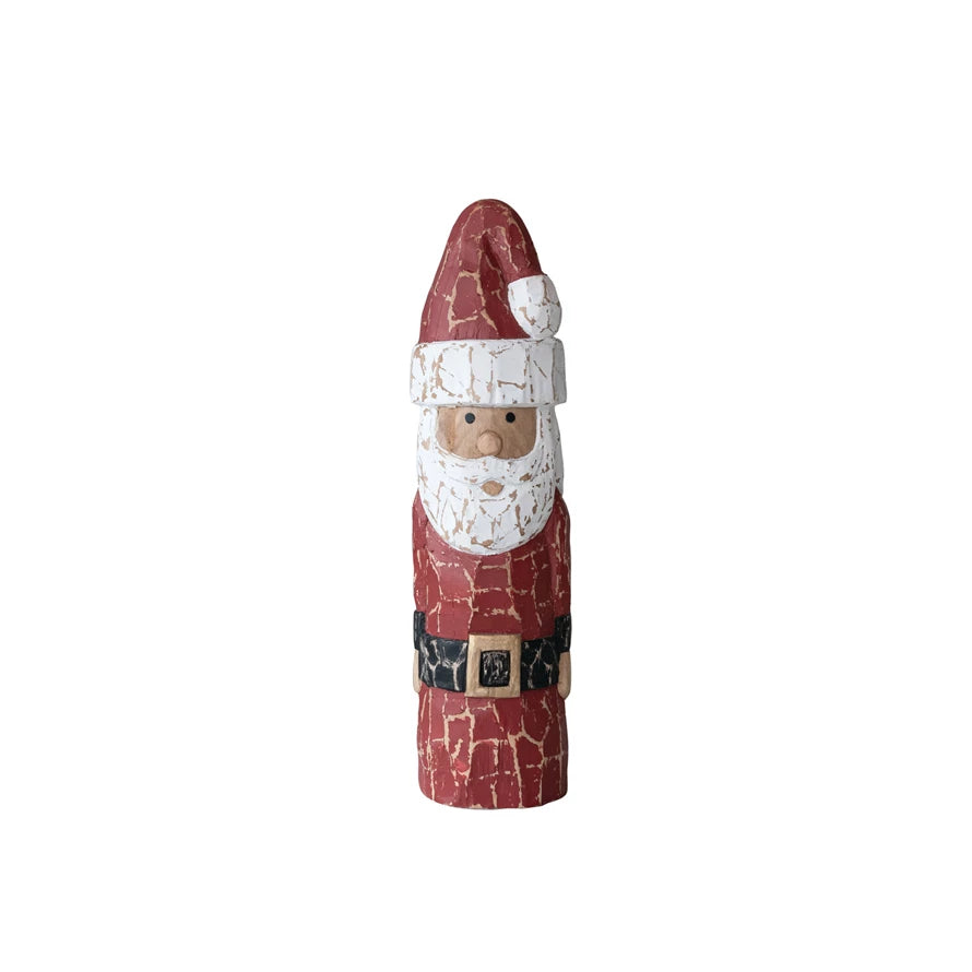 Distressed Wood Santa