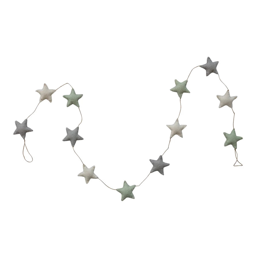 Wool Felt Star Garland