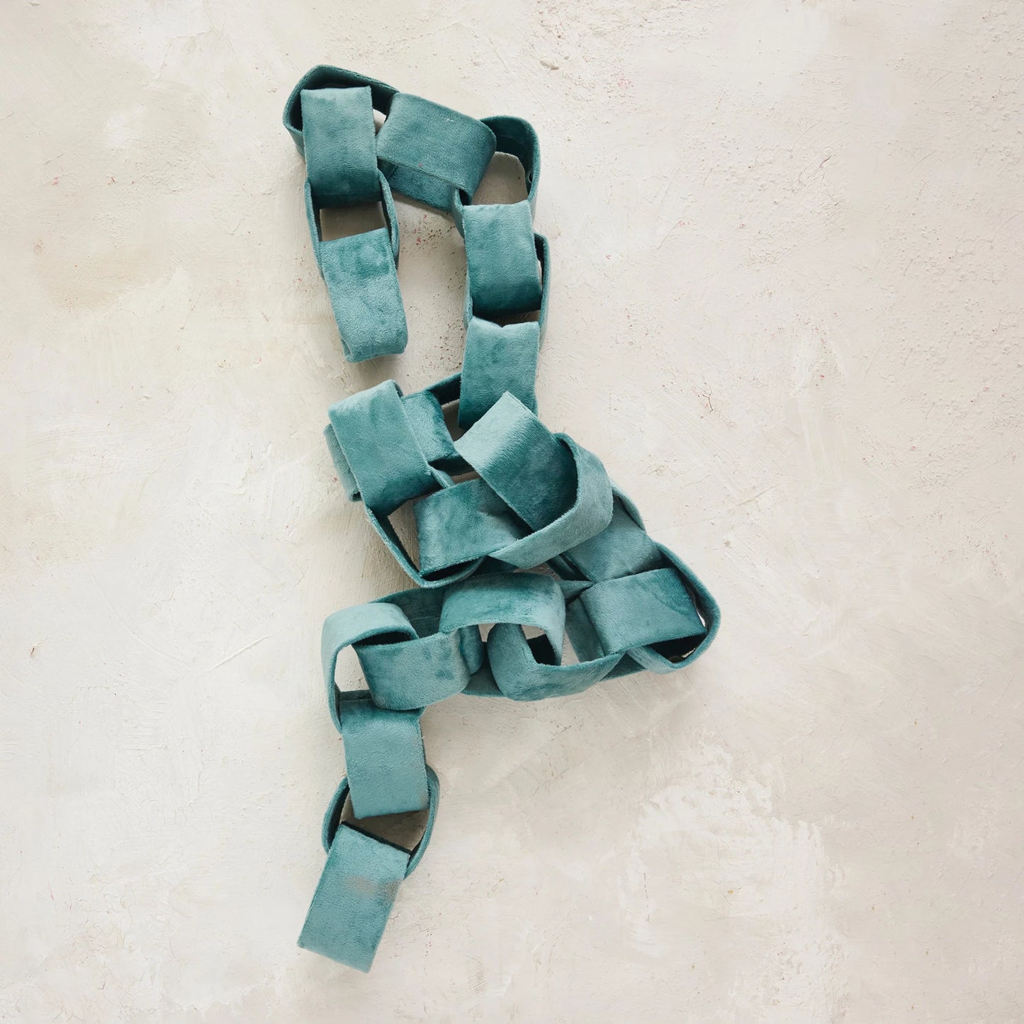 Teal Velvet Link Garland