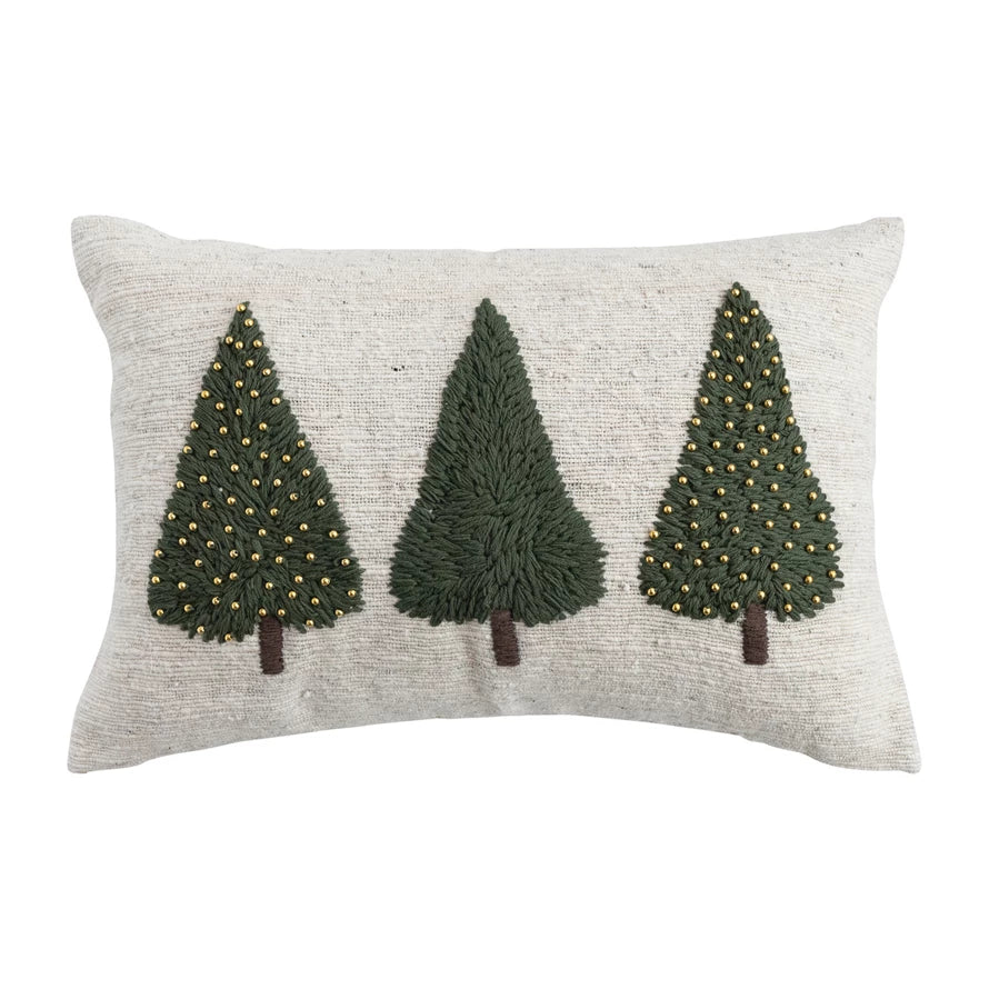 Woven Tree Lumbar Pillow