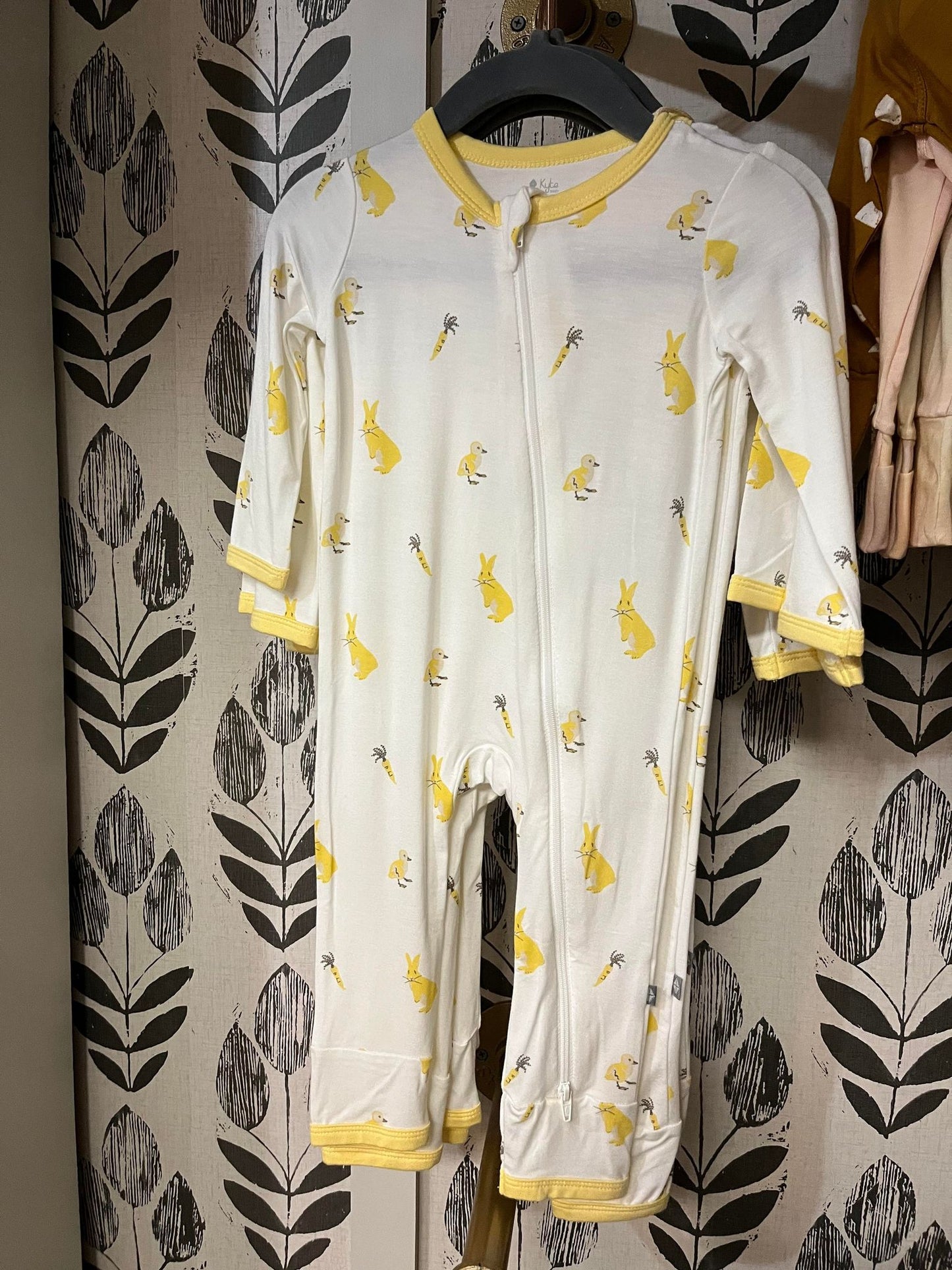 Kyte Baby Footless Romper Rabbit and Carrot