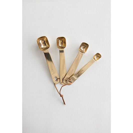 Smidgen Measure Spoons Brass