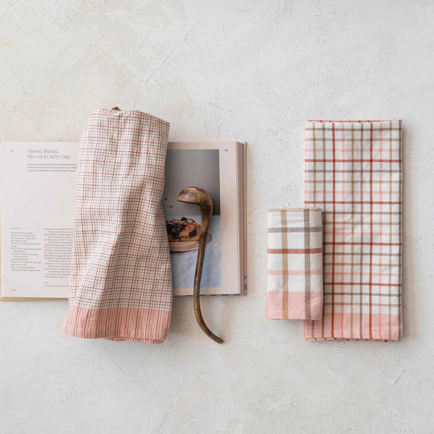 Rose Pink Plaid tea Towel Set of 3 – IntuitionMurray