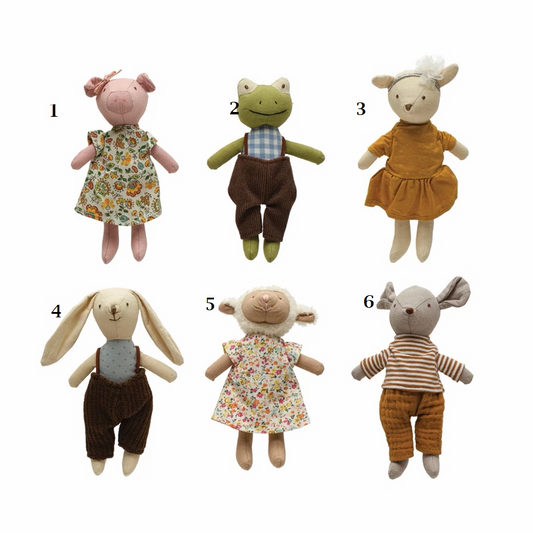 Plush Little Animals in Clothes