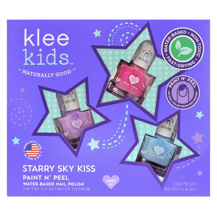 Starry Sky Kiss - Klee Kids Water-Based Nail Polish