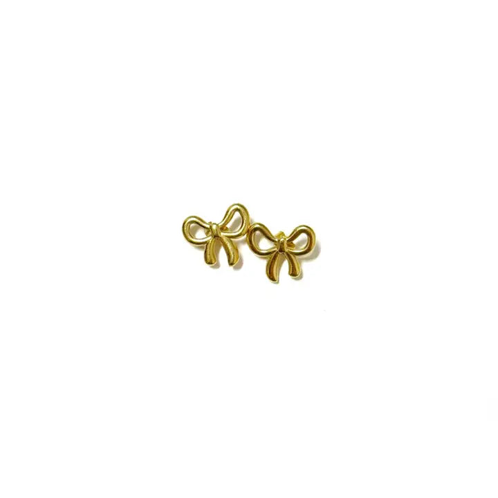 Alek Gold Bow Earrings