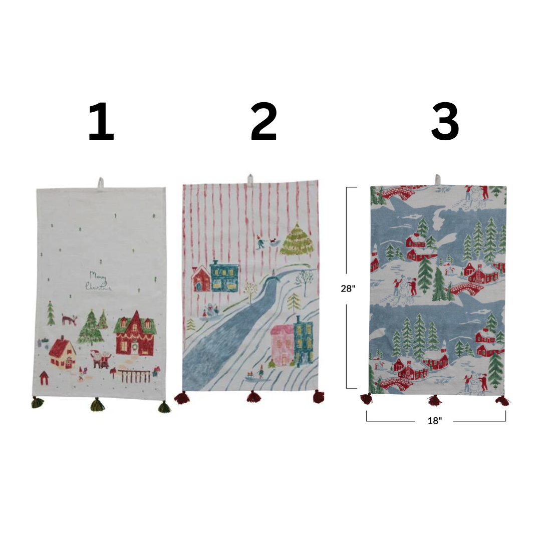 Christmas Village Tea Towel Collection