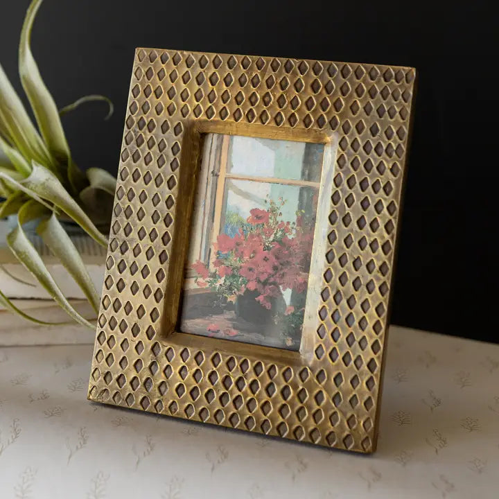 Brass Diamond Frame 4x6