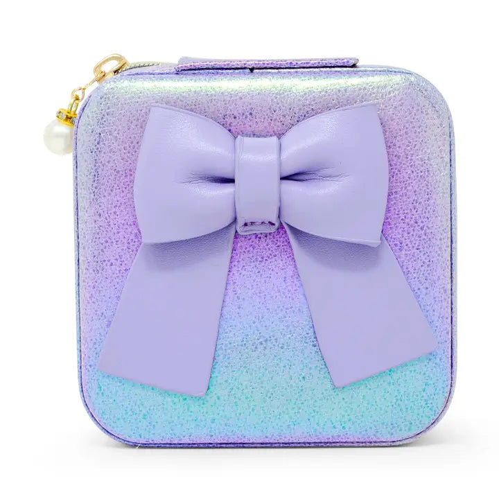 Purple Shiny Jumbo Bow Jewelry Box
