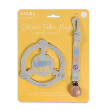 Teether Ring with Detachable Clip