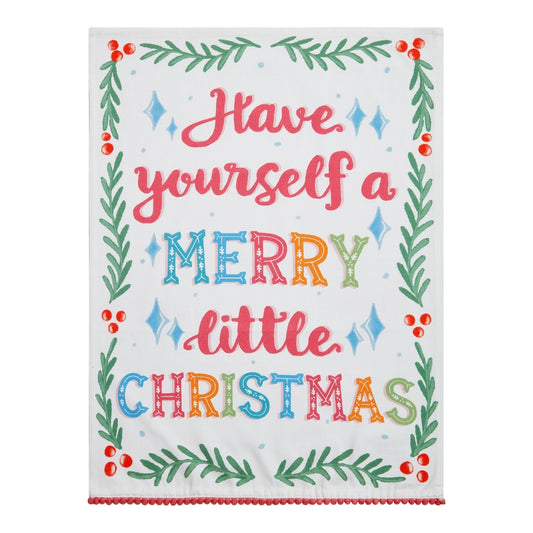 Merry Little Christmas Tea Towel