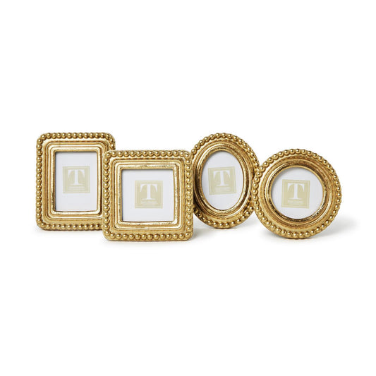 Beaded Texture Gold Frame