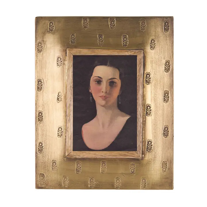 Floral Brass Frame 4x6
