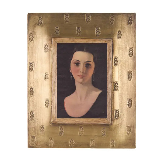 Floral Brass Frame 4x6