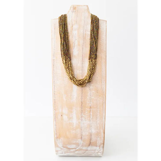 Hema Necklace in Brass