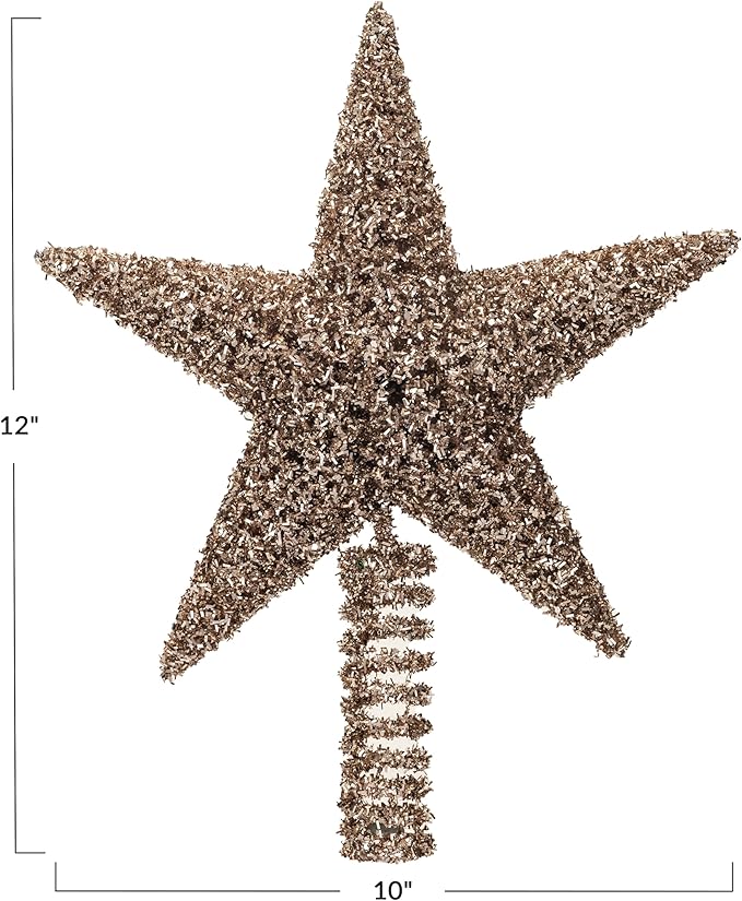 Gold Glitter Tree Topper