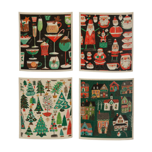 Christmas Swedish Dishcloth