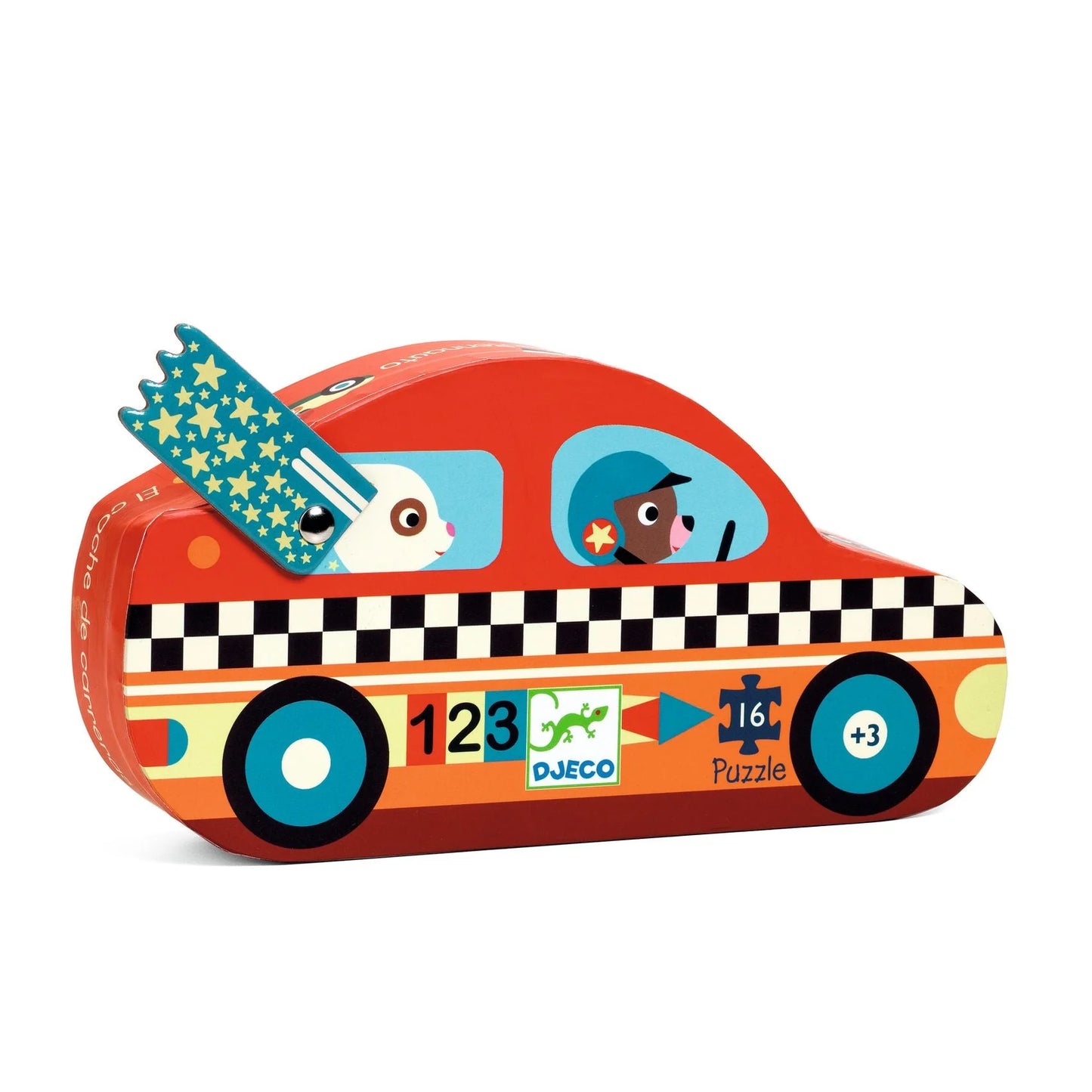 Racing Car 16 pc Mini Silhouette Puzzle