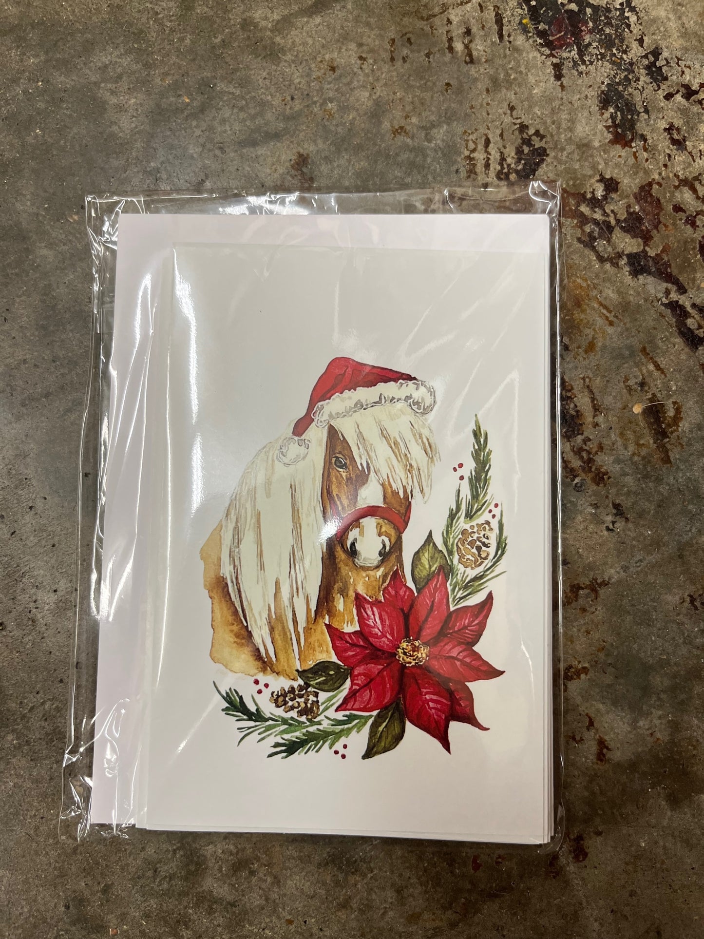 Christmas Horse Card Set