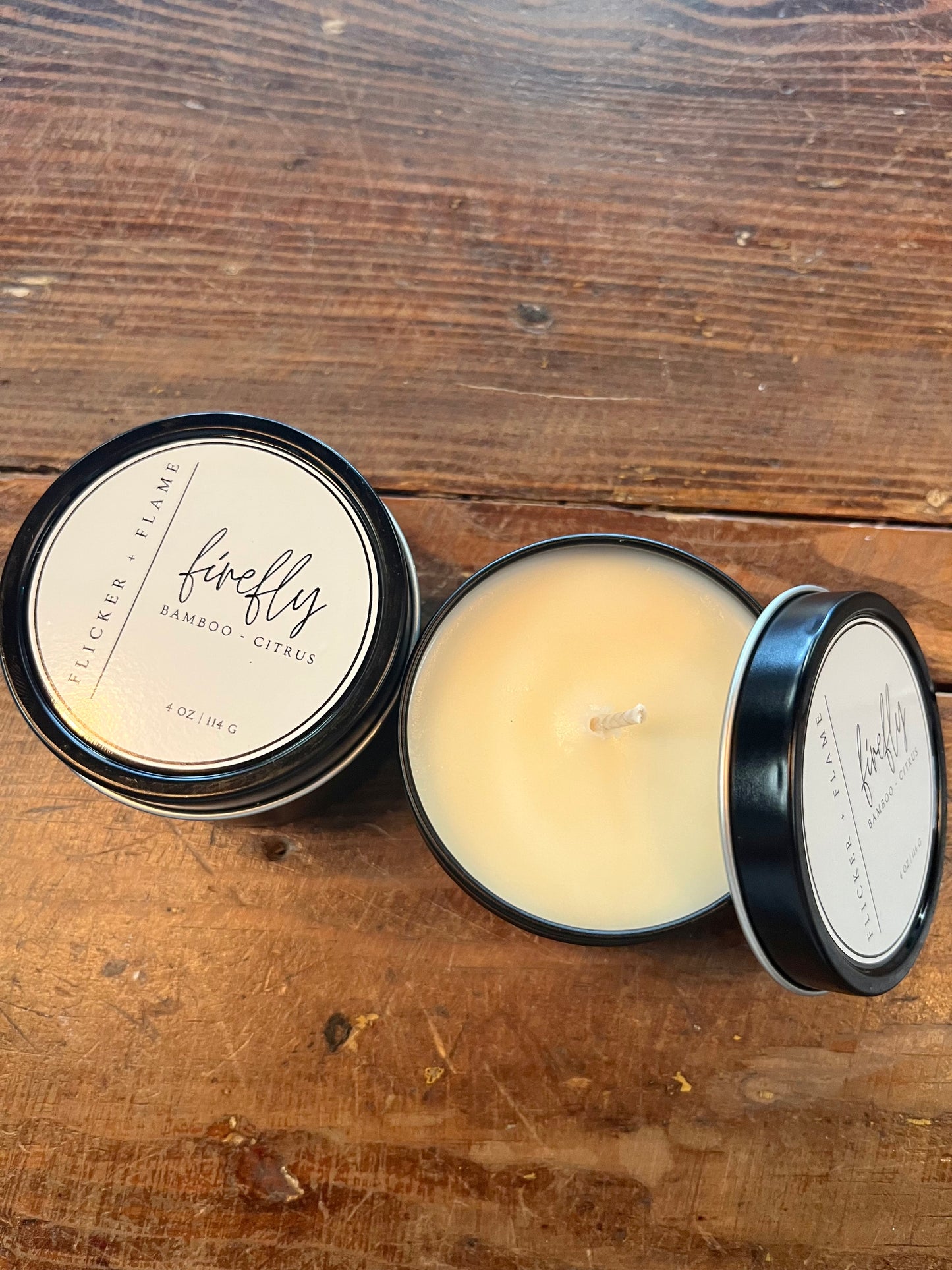 Firefly Tin Candle