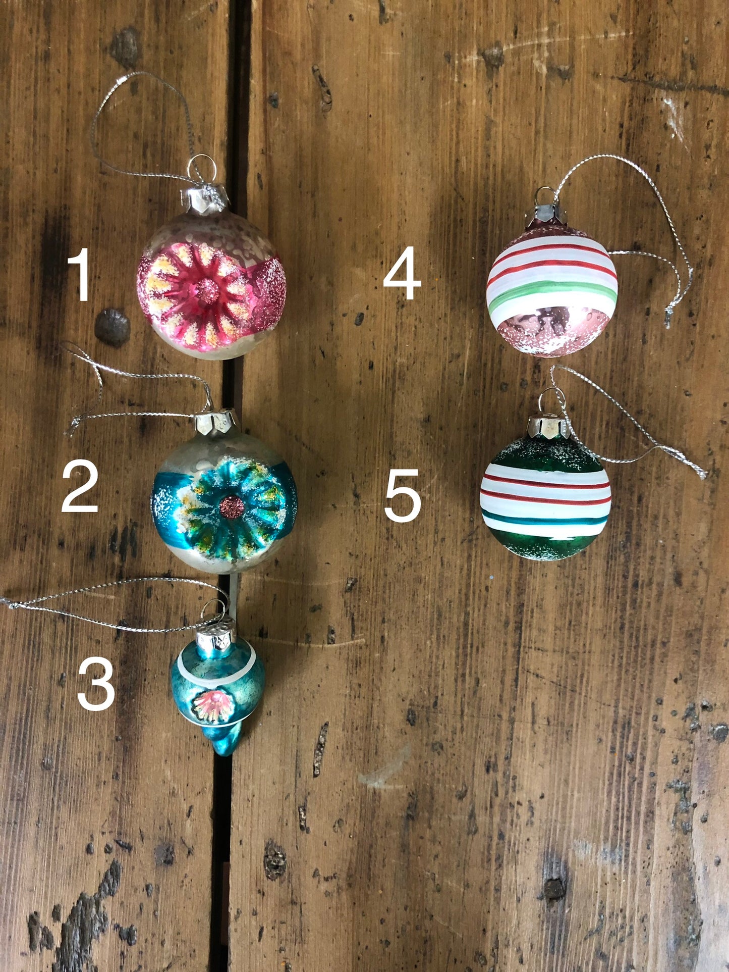 Vintage Inspired Ornaments Small