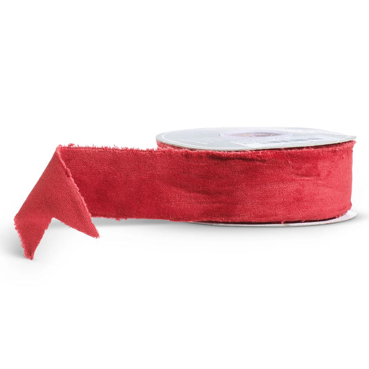 Torn Edge Velvet Ribbon
