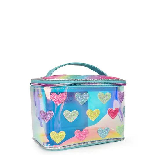 Glitter Heart Glam Bag