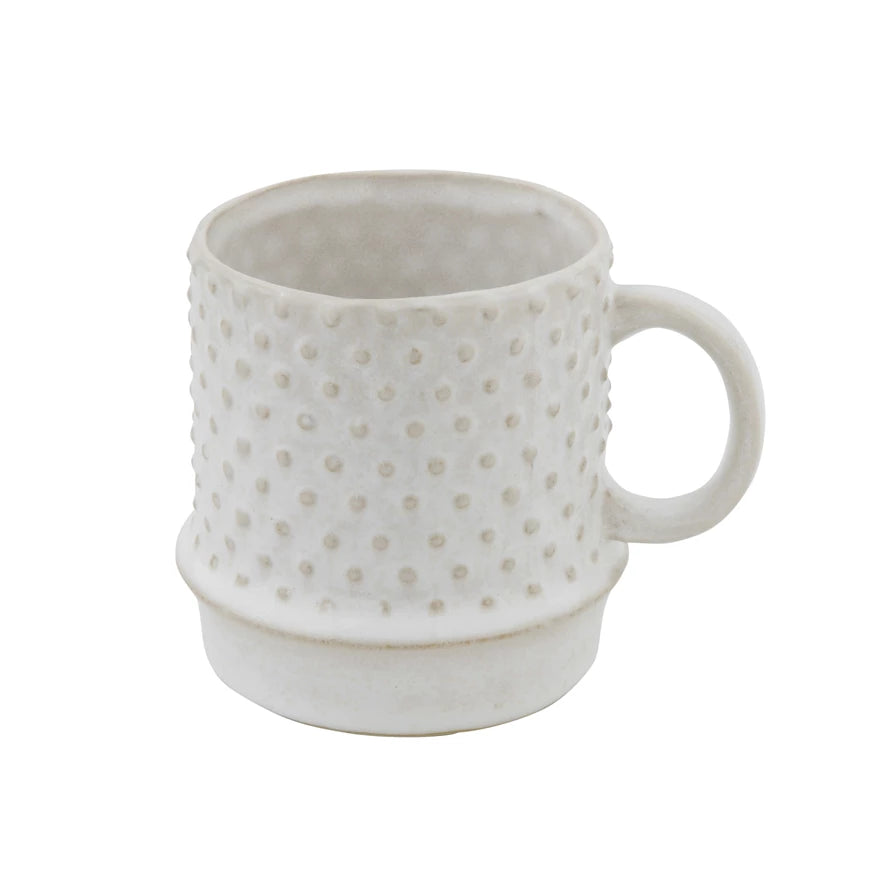 Stoneware Mug Hobnail