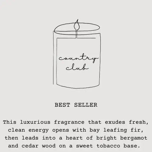 Country Club Tin Candle
