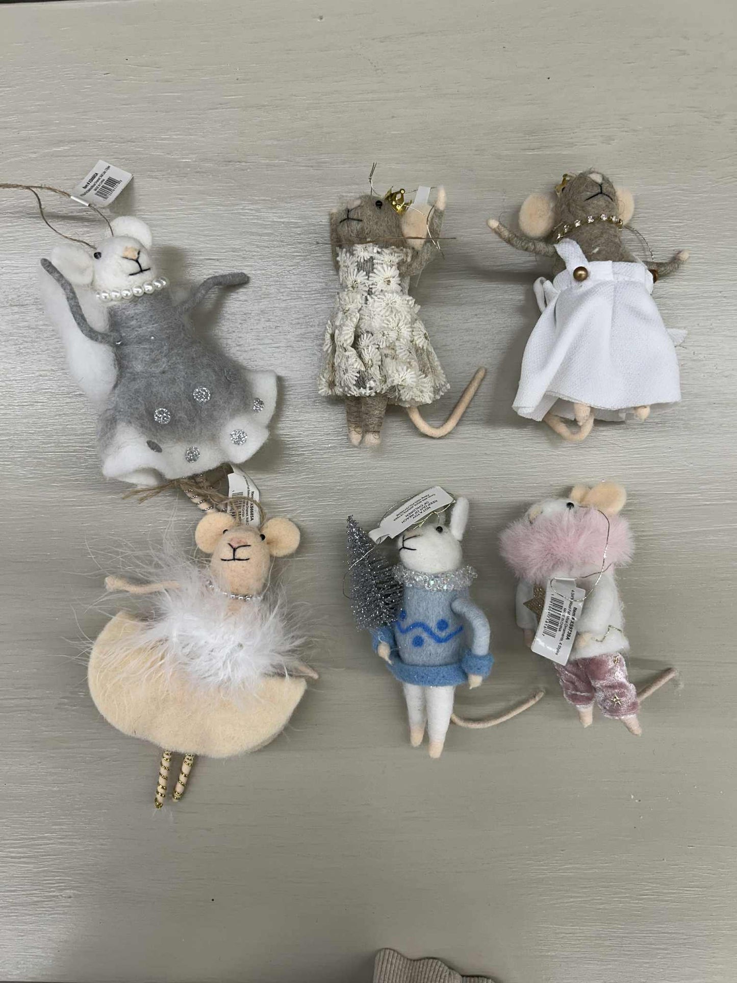 Felt Mouse Ornaments 2025