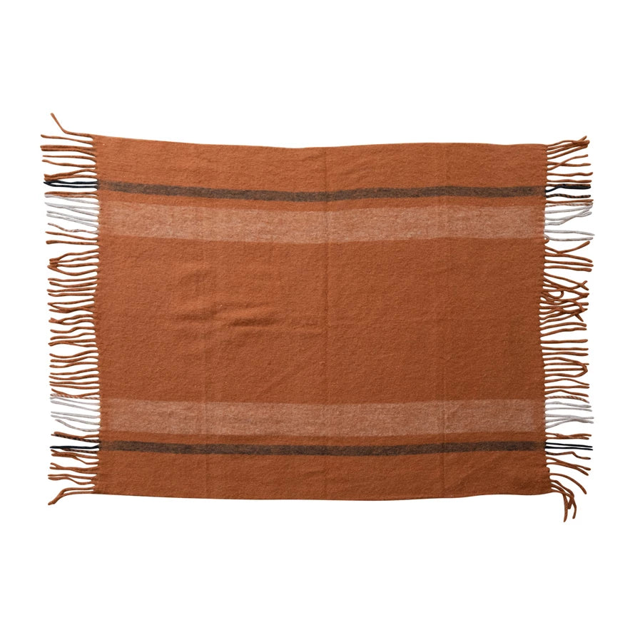 Rust Wool Throw – IntuitionMurray