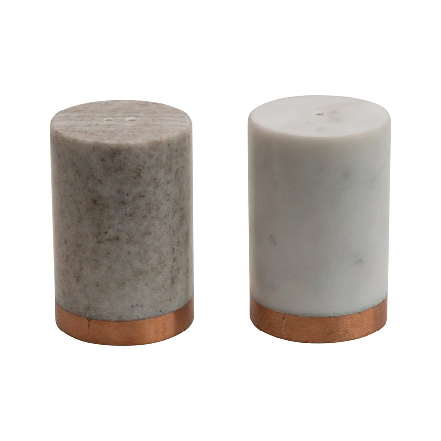 Marble Shaker Set With Copper Ring