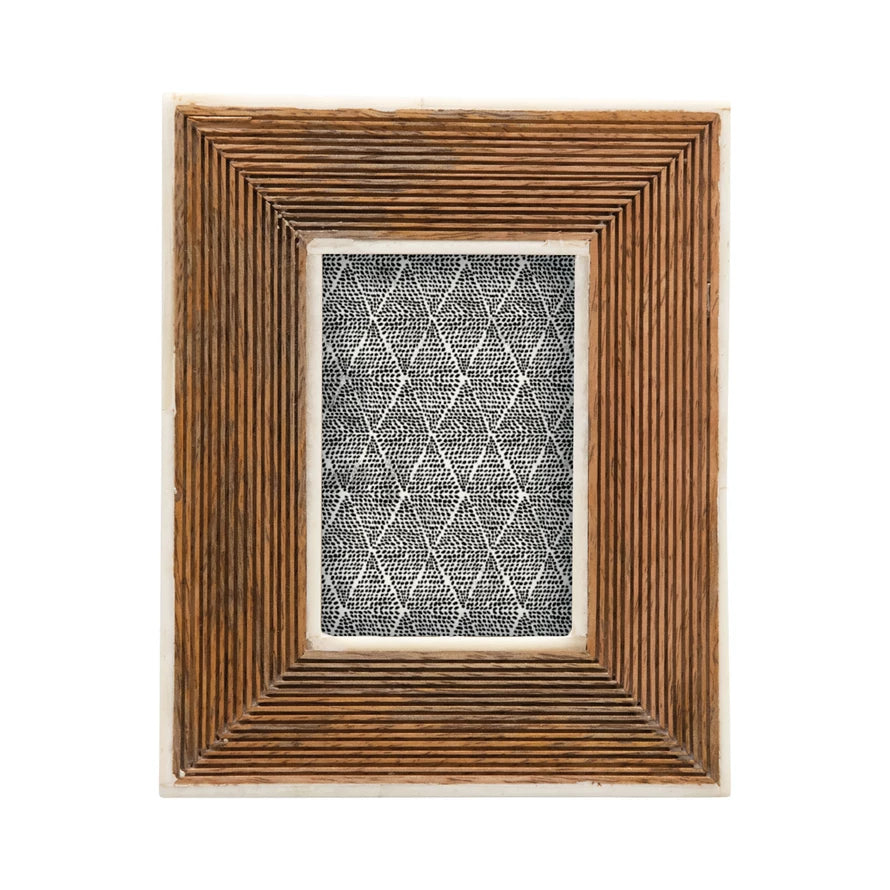 Mango Wood and Bone Frame