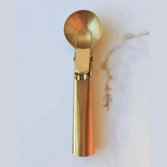Auric Gold Stainless Steel Ice Cream Scoop