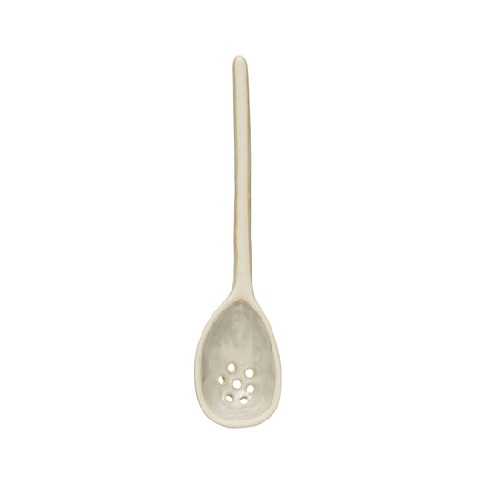 Stoneware Strainer Spoon 6.5"