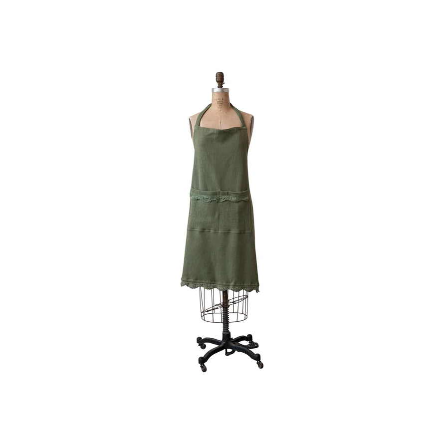 Olive Waffle Apron