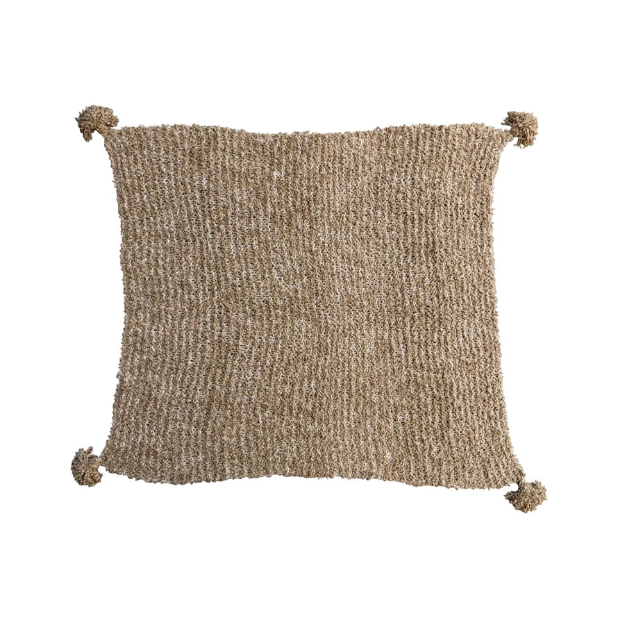 Chunky Knit Throw Tan